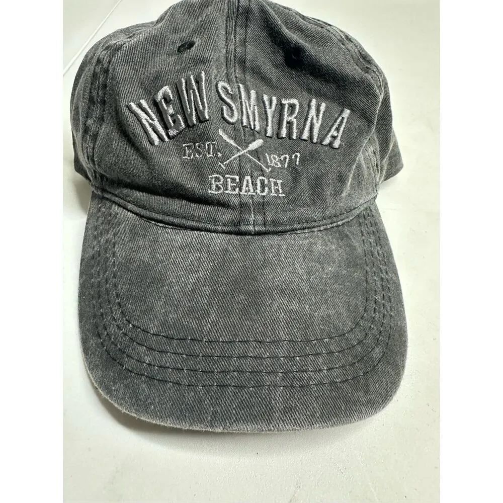 New Smyrna Beach Florida Cap Faded Ocean Water Boat Hat Sailing Yacht Boating